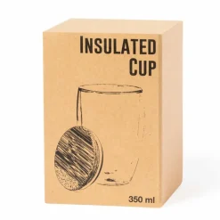 Merkloos Thermische koffieglazen/theeglazen - dubbelwandig - 350 ml