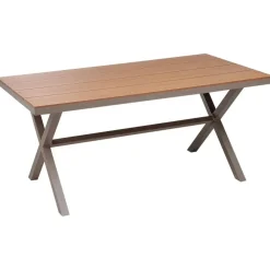 Beliani TIANO - Tuintafel - Taupe - Aluminium