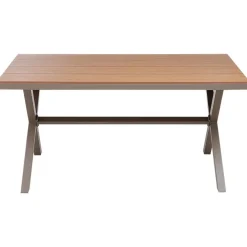 Beliani TIANO - Tuintafel - Taupe - Aluminium