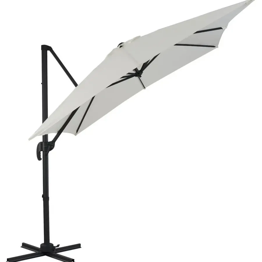 Merkloos Tiltable Floating Parasol 250x250 cm - Starker schwimmender Sonnenschirm - Ecru