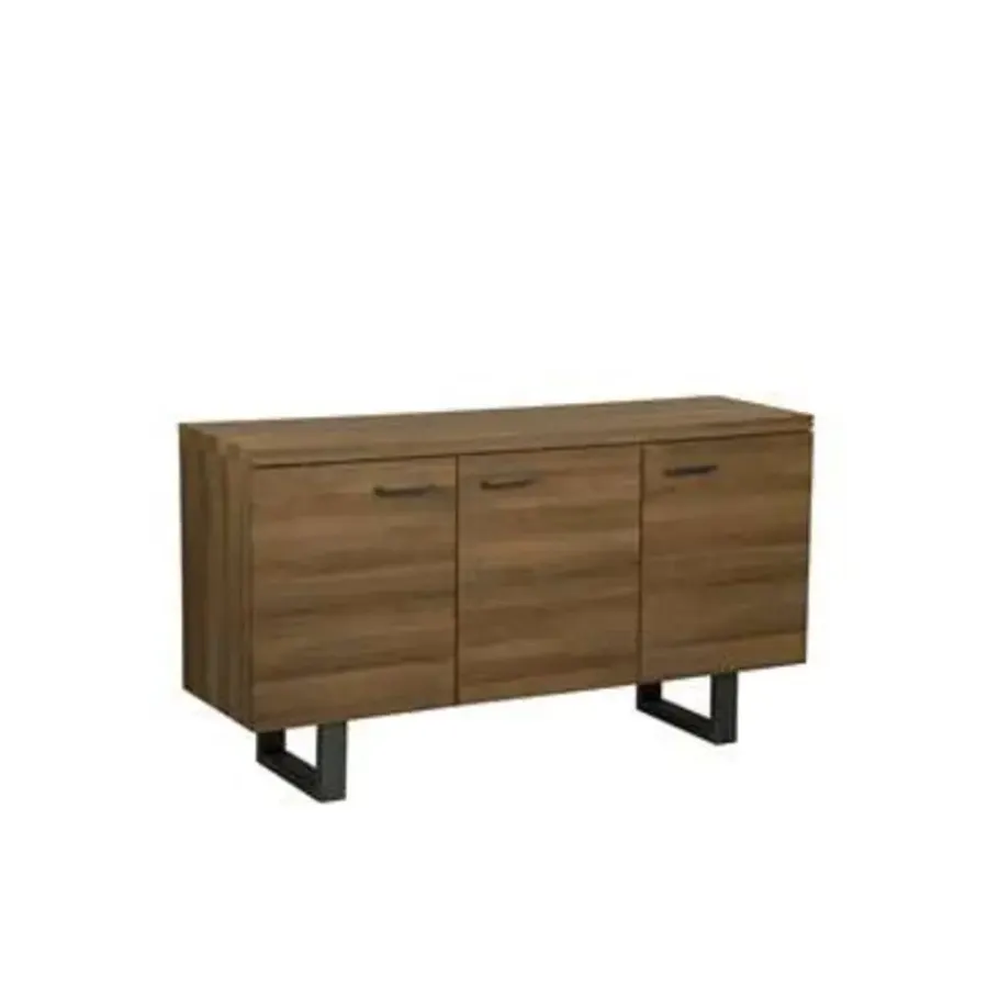 Beliani TIMBER L - Sideboard - Donkere houtkleur - MDF