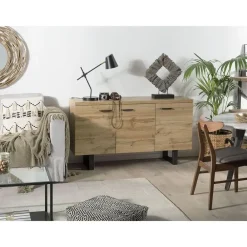 Beliani TIMBER L - Sideboard - Lichte houtkleur - MDF
