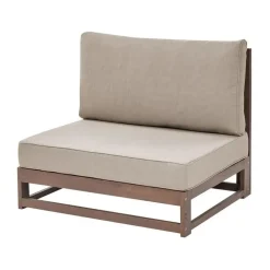 Beliani TIMOR - Loungebank 3-zits - Donker - Acaciahout