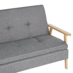 Beliani TJORN - Slaapbank - Lichtgrijs - Polyester
