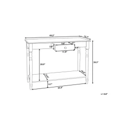 Sidetables-Beliani TOBAGO - Consoletafel - Wit - MDF