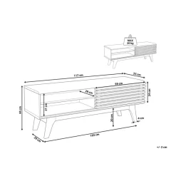 Beliani TOLEDO - TV-meubel - Wit - MDF