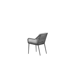 Garden Impressions Toledo dining fauteuil - carbon black - dark grey - valley sand