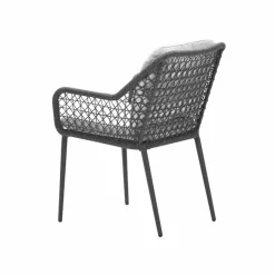 Garden Impressions Toledo dining fauteuil - carbon black - dark grey - valley sand