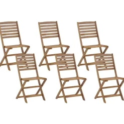 Beliani TOLVE - Tuinmeubel set - Lichte houtkleur - Acaciahout