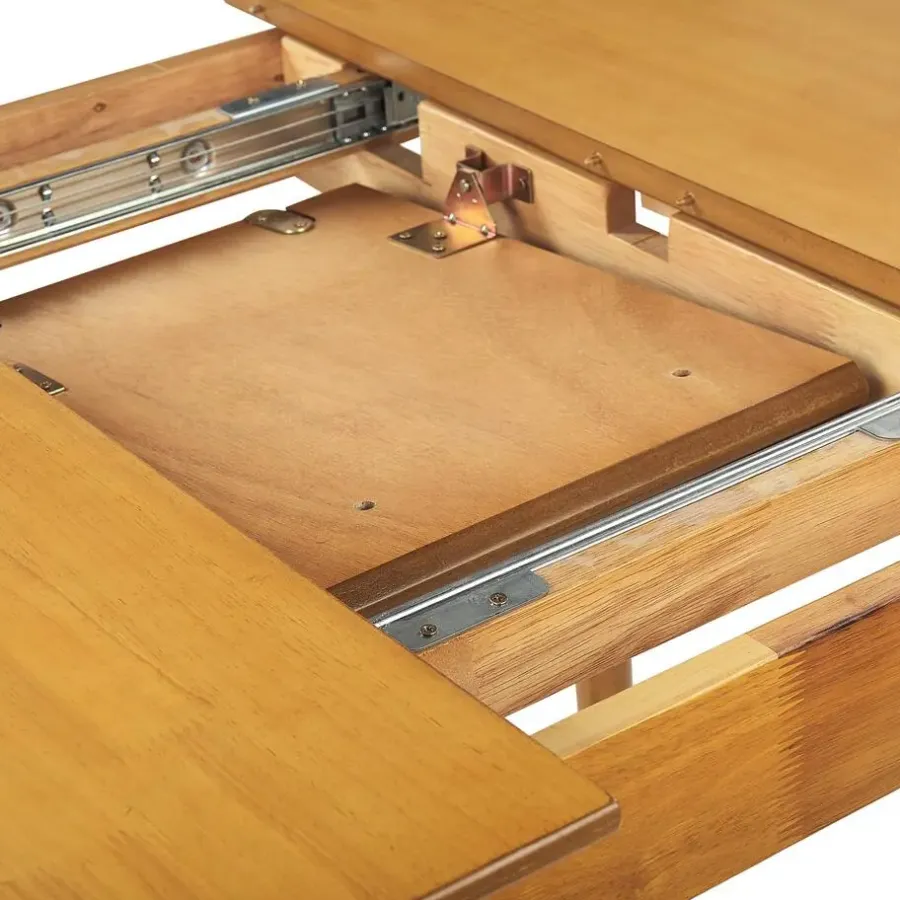 Beliani TOMS - Uitschuifbare eettafel - Lichthout - 100/130 x 80 cm - MDF