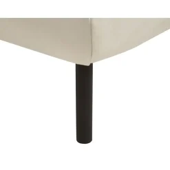 Hockers En Voetenbanken-Beliani TONSBERG - Ottomaan - Lichtbeige - Polyester