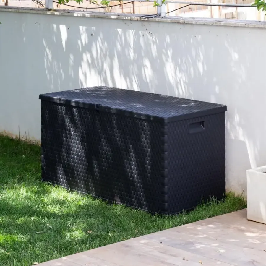 Toomax Rattan opbergbox - 420L - antraciet