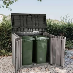 Toomax Stora way opbergbox 842 liter - taupe donker grijs