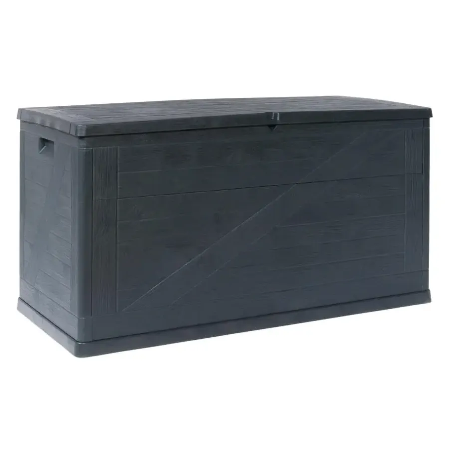 Kussenboxen-Toomax Wood opbergbox - 420L - Antraciet