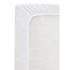 Leen Bakker Topper hoeslaken - jersey - wit - 160x200 cm