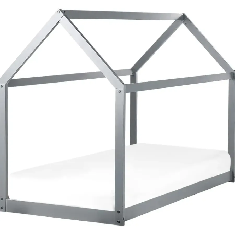 Beliani TOSSE - Kinderbed - Grijs - 90 x 200 cm - Hout