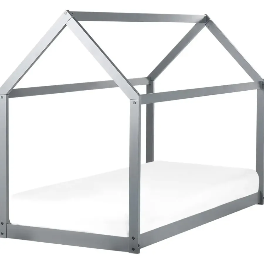Beliani TOSSE - Kinderbed - Grijs - 90 x 200 cm - Hout