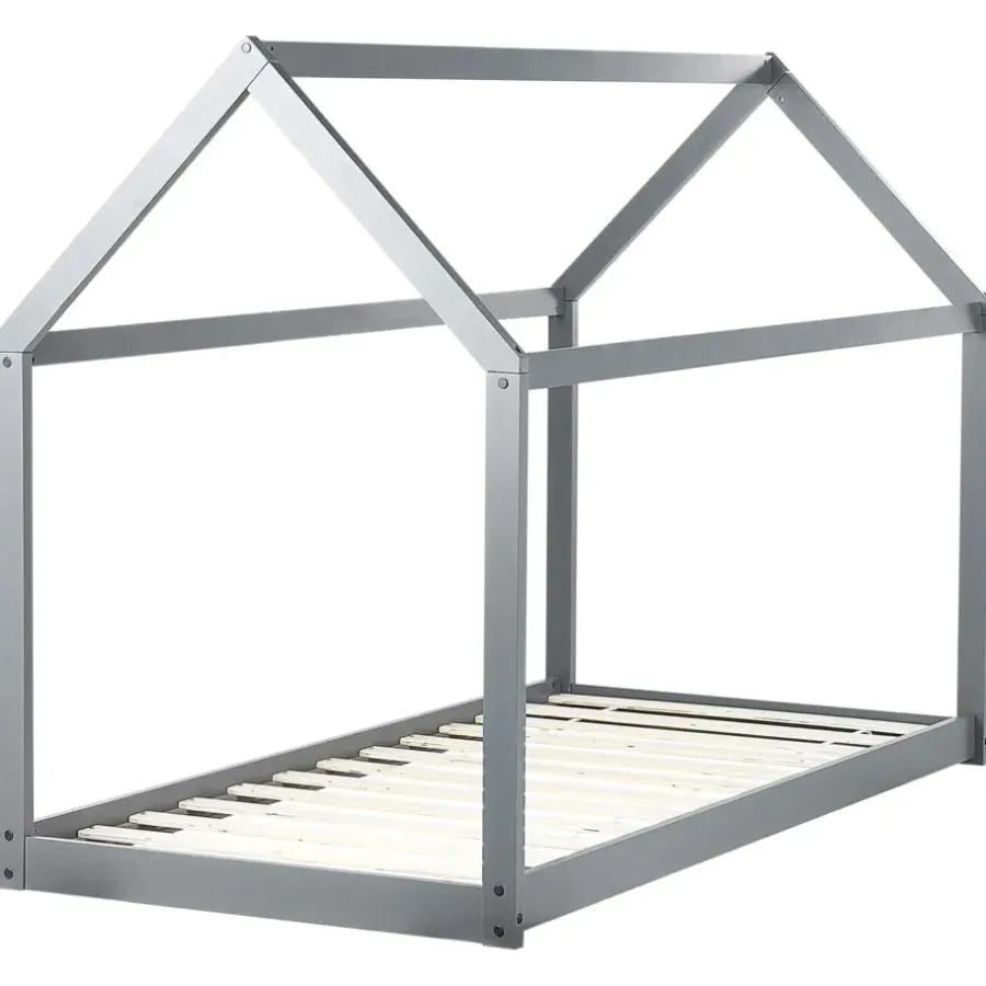 Beliani TOSSE - Kinderbed - Grijs - 90 x 200 cm - Hout