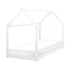 Beliani TOSSE - Kinderbed - Wit - 90 x 200 cm - Hout