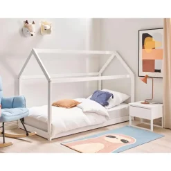 Beliani TOSSE - Kinderbed - Wit - 90 x 200 cm - Hout