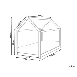 Beliani TOSSE - Kinderbed - Wit - 90 x 200 cm - Hout