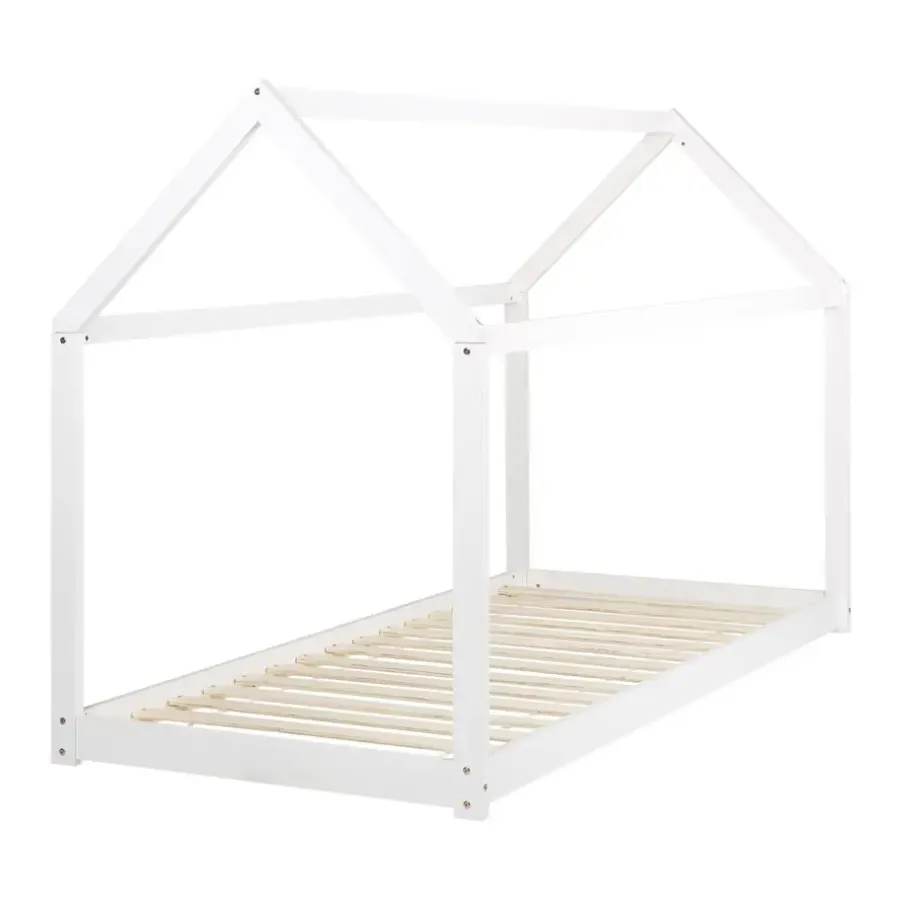 Beliani TOSSE - Kinderbed - Wit - 90 x 200 cm - Hout