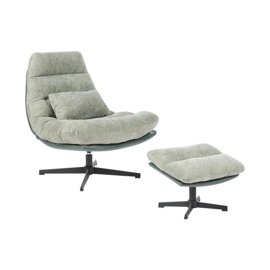 Beliani TOVIK - Fauteuil - Groen - Stof