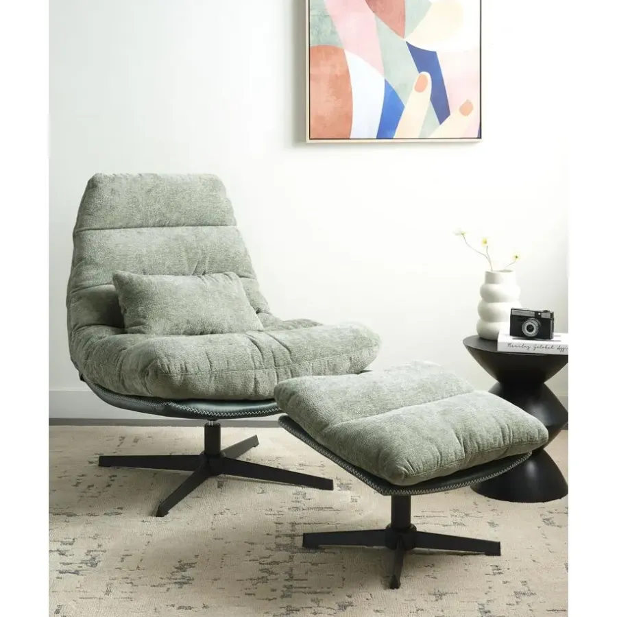 Beliani TOVIK - Fauteuil - Groen - Stof