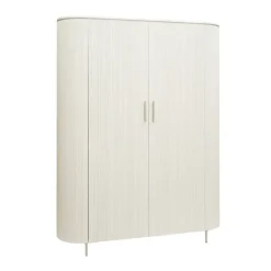 Tower living Corbetta wandkast 2 deurs wit/grijs mdf 145x45x180cm