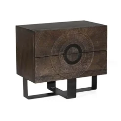 Wandkasten-Tower living Padua ladekast mangohout 2 lades 80x46x70cm
