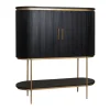 Tower living Rivello barkast 2 deurs zwart 135x45x150cm