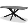 Tower living Silvi eettafel visgraat zwart 180x100x78
