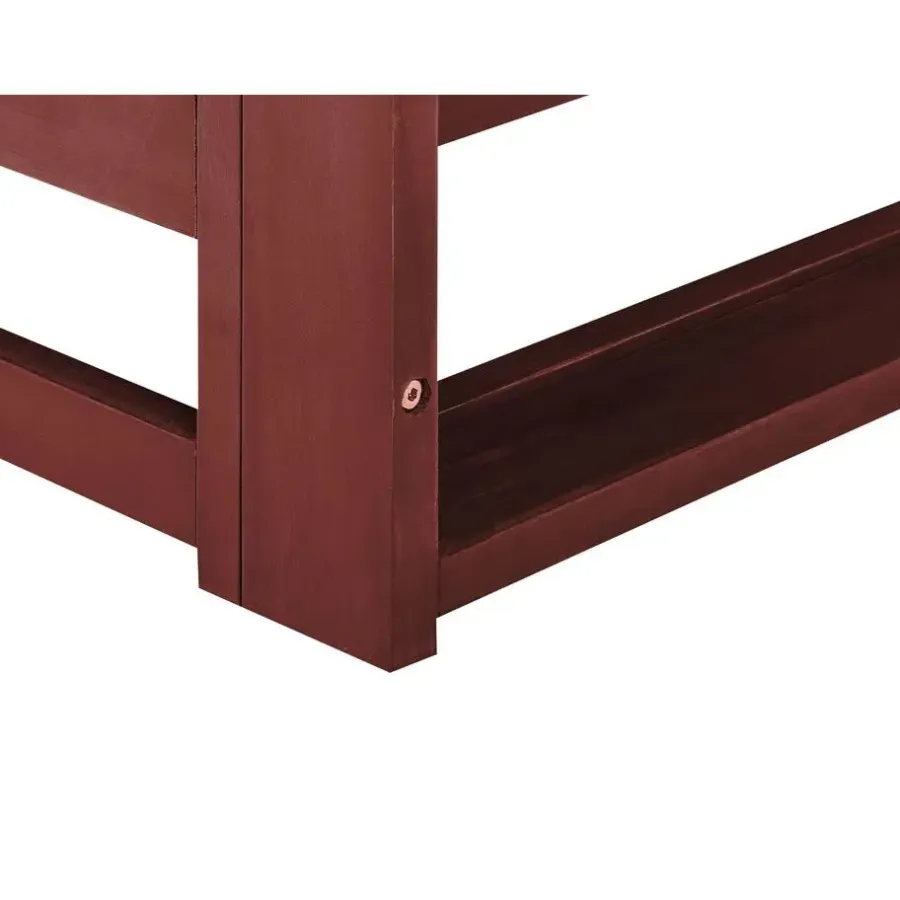 Beliani TRANI - Loungebank 3-zits - Mahonie - Acaciahout