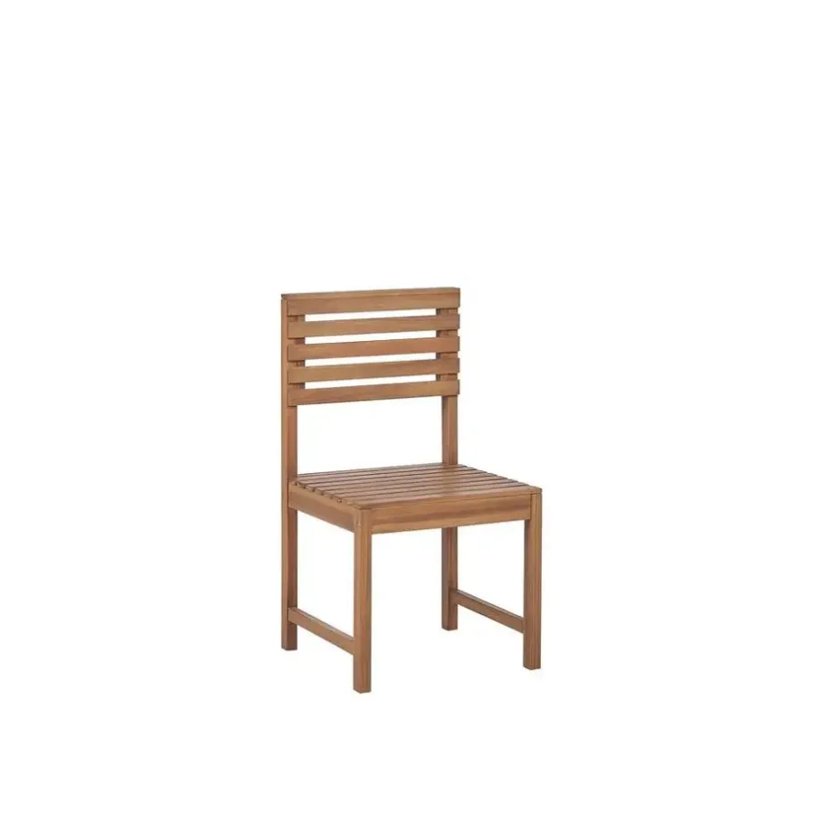Beliani TREIA - Tuinset voor 4 - Lichte houtkleur - Acaciahout