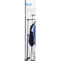 Kledingopbergers|Kledingrekken-Trendoz Kledingrek - mobiel - dubbele stang - 160 cm