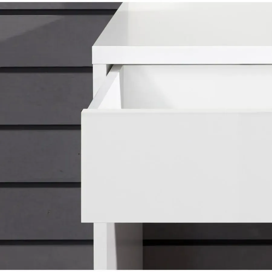 Kaptafels-Trendteam Make-uptafel Basix - 85 x 40 x 141 cm - 100% Melaminegecoat - Wit