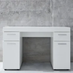 Bureaus-Trendteam Modern Bureau Amanda - 120 x 41 x 76 cm - High Glossy White