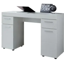 Bureaus-Trendteam Modern Bureau Amanda - 120 x 41 x 76 cm - High Glossy White