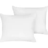Hoofdkussens-Beliani TRIGLAV - Hoofdkussen set van 2 - Wit - 50 x 60 cm - Laag - Polyester