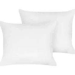 Hoofdkussens-Beliani TRIGLAV - Hoofdkussen set van 2 - Wit - 50 x 60 cm - Laag - Polyester