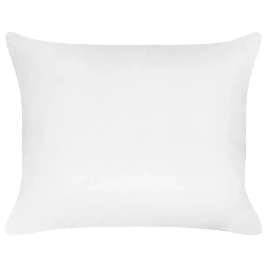 Hoofdkussens-Beliani TRIGLAV - Hoofdkussen set van 2 - Wit - 50 x 60 cm - Laag - Polyester