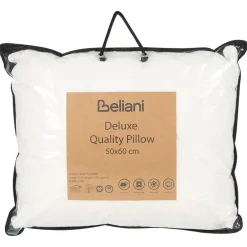 Hoofdkussens-Beliani TRIGLAV - Hoofdkussen set van 2 - Wit - 50 x 60 cm - Laag - Polyester