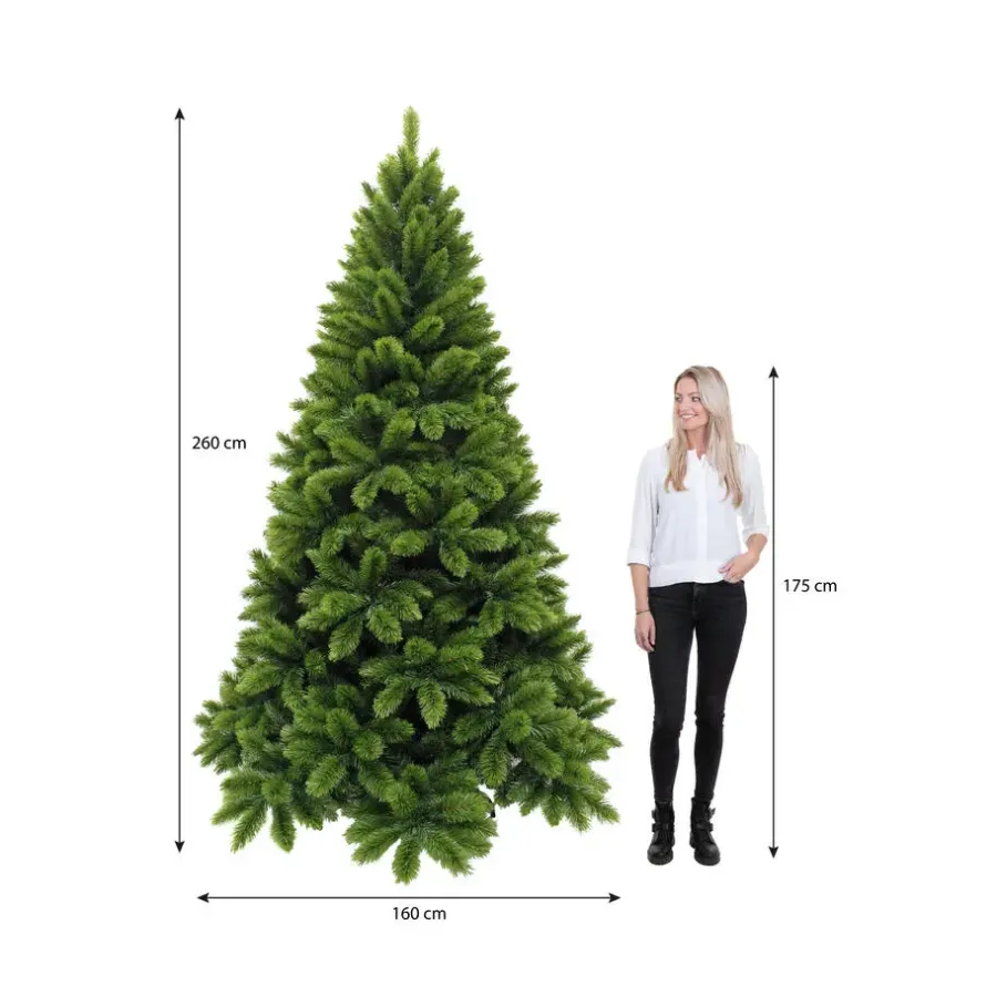Kerstbomen-Triumph Tree Tsuga Kunstkerstboom - H260 x Ø160 cm - Groen