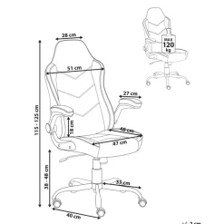 Bureaustoelen|Bureaustoelen-Leen Bakker TRIUMPHER - Bureaustoel - Zwart - Kunstleer