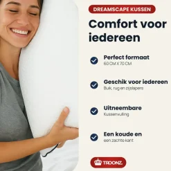 Troonz BV Troonz Hoofdkussen Dreamscape Plus - Ergonomisch - 60 x 70