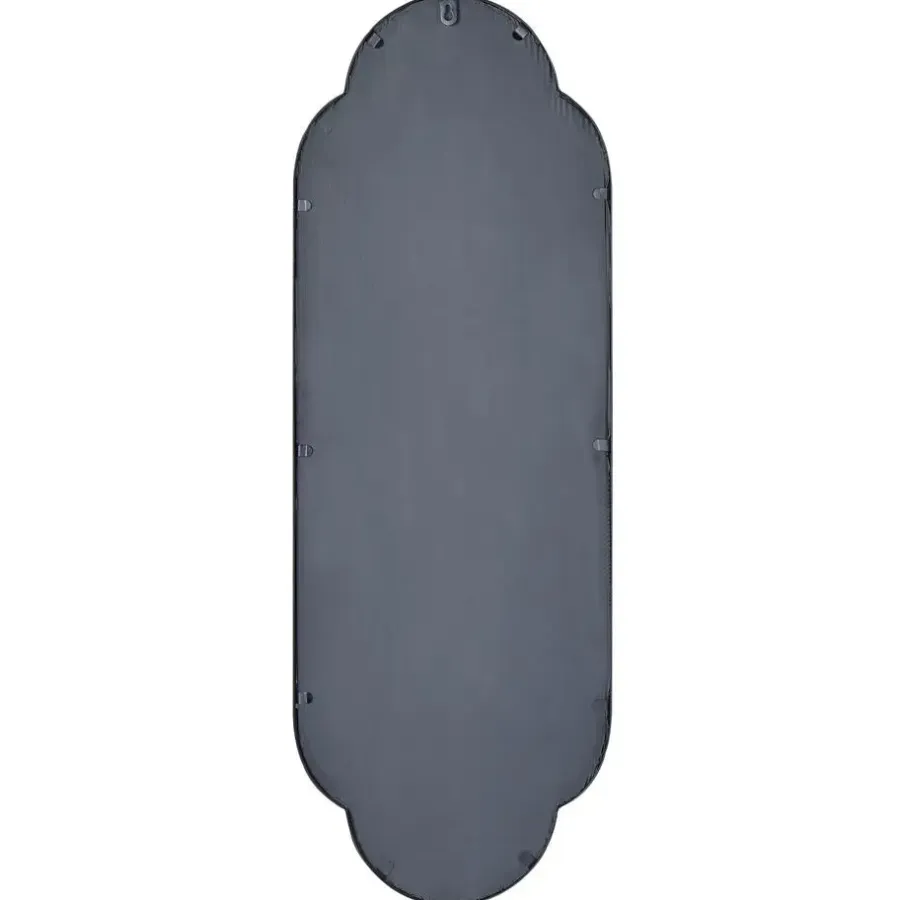 Spiegels-Beliani TROUY - Wandspiegel - Zwart- 32 x 102 cm - Metaal