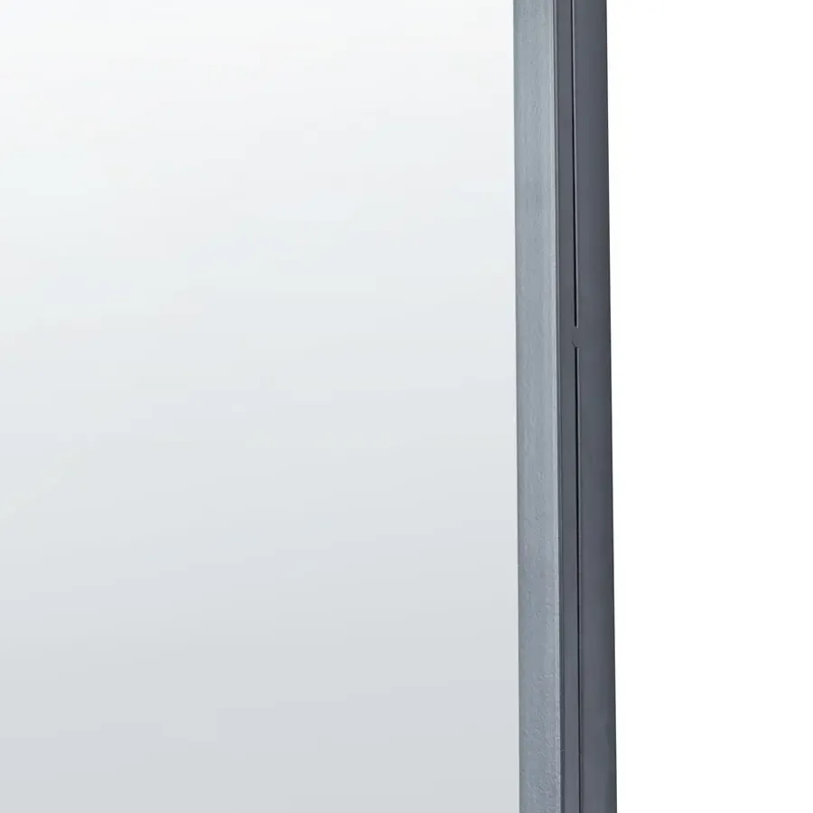 Spiegels-Beliani TROUY - Wandspiegel - Zwart- 32 x 102 cm - Metaal