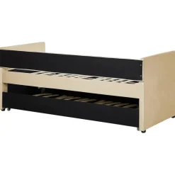 Kinderbedden-Beliani TROYES - Slaapbank - Beige - Fluweel