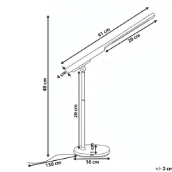Bureaulampen|Bureaulampen-Leen Bakker TUCANA - Bureaulamp LED - Wit - Synthetisch materiaal