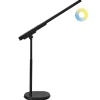 Leen Bakker TUCANA - Bureaulamp LED - Zwart - Synthetisch materiaal